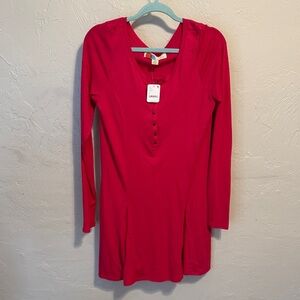 Free People Beach Hot Pink dress, size large. NWT.